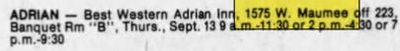 Adrian Inn - Sep 09 1984 Article (newer photo)